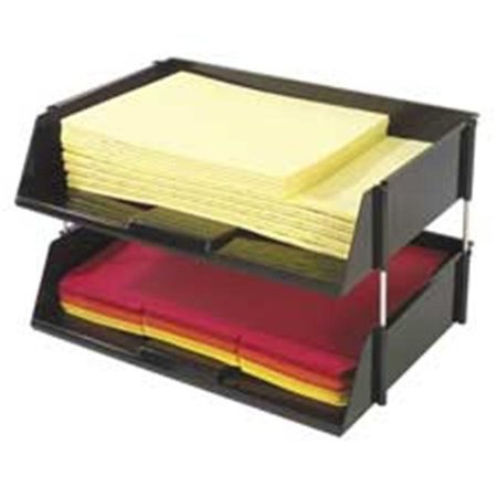 DEFLECTO Deflect-O Corporation DEF582704 Side Loading Tray- 16-.50in.x11-.19in.x3-.50in.- Black DEF582704